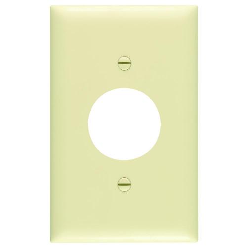 Pass and Seymour TP7I 1-Gang Single Receptacle Cover Plate Ivory TP7-I 