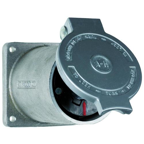 Pass and Seymour 60a Power Interrupting Receptacle with Lift Lid Enclosure 600v 26420, HBL26420