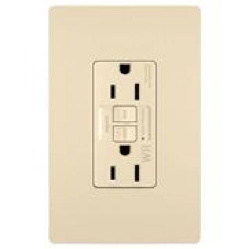 Pass and Seymour 15A GFCI Receptacle Tamper-Resistant  Ivory 1595TRWRI N/A