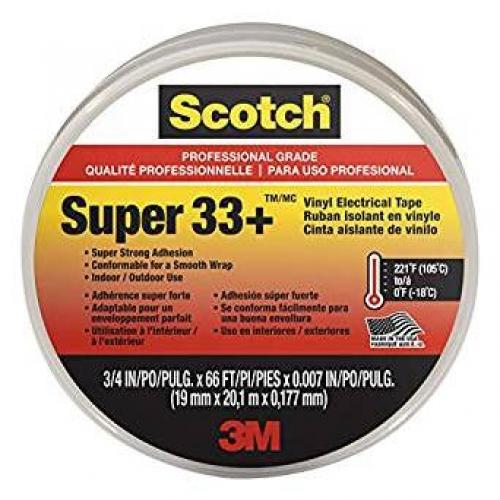 3M 33 3/4in x 76ft Black Electrical Tape