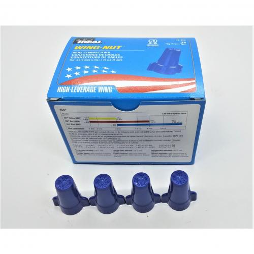 Ideal 454 Wing-Niut Wire Connector Blue 25/Box 30-454 *