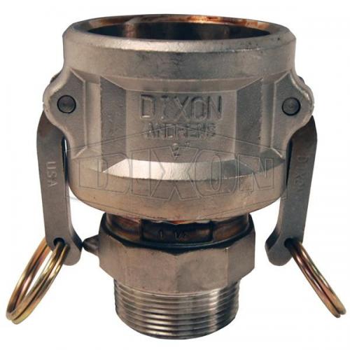 Dixon 2in Female and Groove x 1-1/2in Male NPT 316SS, Welded Fabrication 2015-B-SS