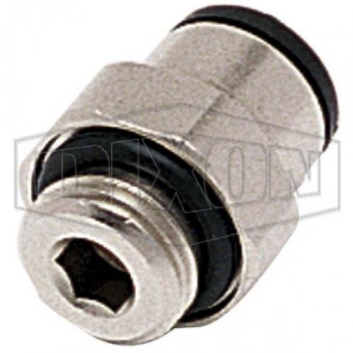 Dixon Metric Push-In Male Connector 4mm Tube x M5 Male Thread (Brass) 31010419