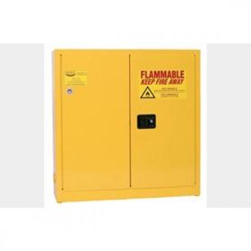 Eagle 1976 24 Gallon Manual Close Wall Mount Flammable Liquid Yellow Safety Cabinet