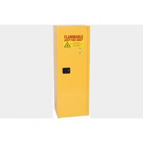Eagle 2310 24 Gallon Self Close Space Saver Flammable Liquid Yellow Safety Cabinet