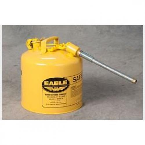 Eagle U251SY 5 Gallon Yellow Type II Safety Can with 7/8in OD Flex Spout