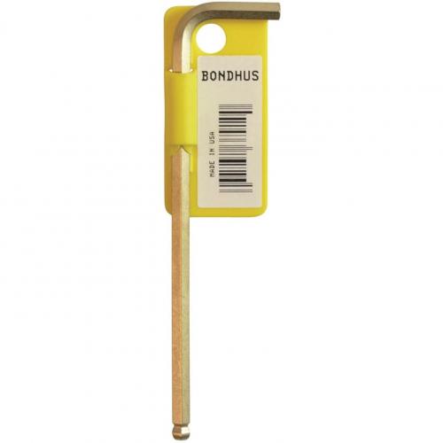 Bondhus 1/8in GoldGuard Plated Ball End Long Wrench Tagged/Barcoded 37907