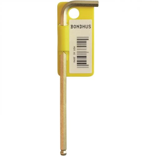 Bondhus 5/32in GoldGuard Plated Ball End Long Wrench Tagged/Barcoded 37909