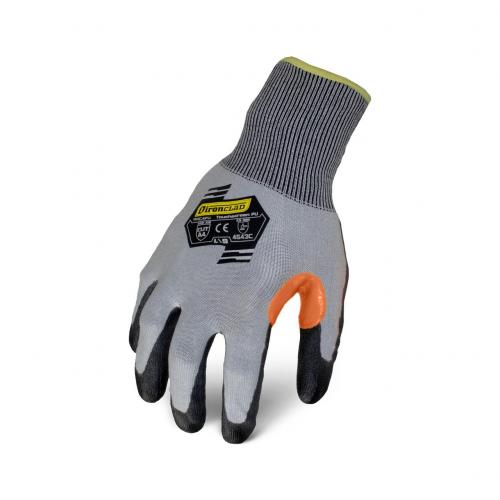 Ironclad XL Knit A4 Cut Glove with Touchscreen Compatible Polyurethane (PU) Palm Coating KKC4PU-05-XL