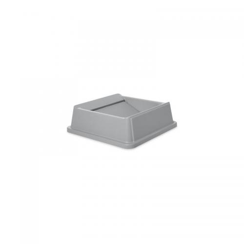 Rubbermaid 2664 Square Top Untouchable Gray Can