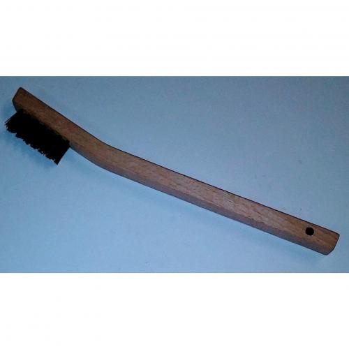 Brass Wire Curved Wood Handle Weld Brush 273