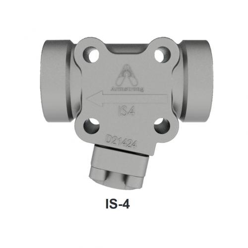 Armstrong CONN IS4 R/L 3/4in NPT Stainless Steel  Integral Strainer  Four Bolt Connector  Right to Left D513674