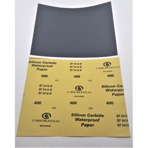 Carborundum 9in x 11in Silicone Carbide Waterproof Paper 400 Grit 50/Pack 481-05539563861 *