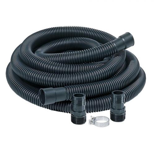 Little Giant 599303 1-1/4in x 24ft Sump Pump Discharge Kit with 1-1/2in MIP x 1-1/4in Barb Adapter