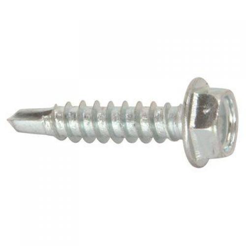 #8 x 3/4in Hex Washer Head Self-Drilling #2 TEKS Drill Point Screw - 100/Box (Replaces Evco 8x3/4DP100)