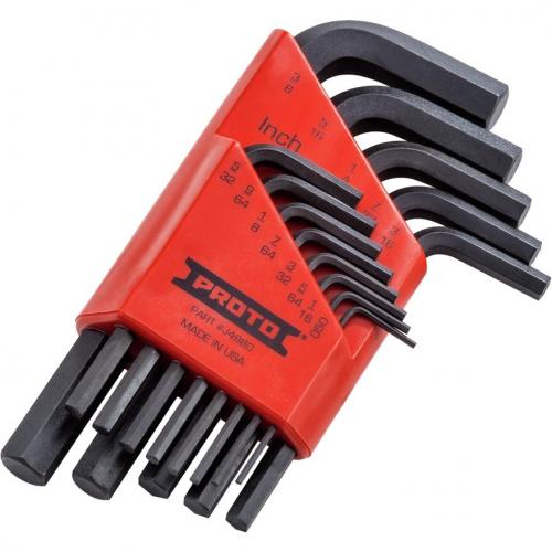 Proto Short Hex Key Set 13 Piece 0.05 to 3/8in J4980