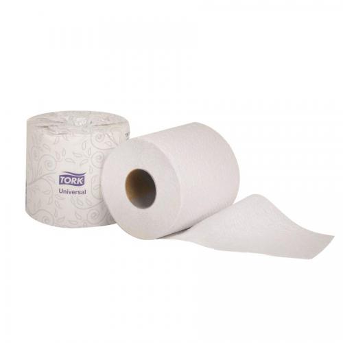 Tork Universal Toilet Paper 500 Sheets/Roll 4in x 3.75in White 2-Ply 96 Rolls/Case TM1616S