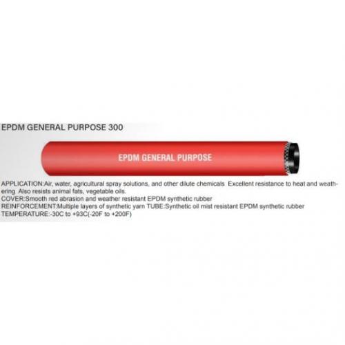 Buchanan/Continental 3/4in 300psi Red Air/Water General Purpose EPDM Hose GPE-075-300/1010-07523 (Replaces Gates 32041349)
