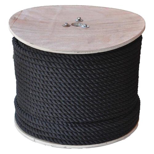 3/8in Polypro Rope Solid Black