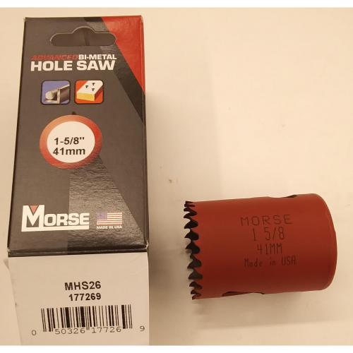 Morse 1-5/8in  Hole Saw AV26