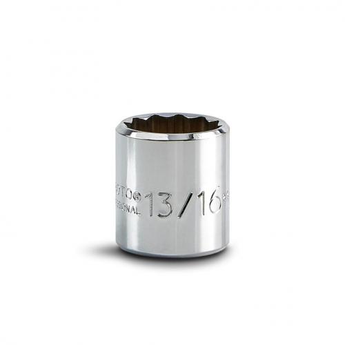 Proto 13/16in Shallow Socket 12-Point 3/8in Drive J5226