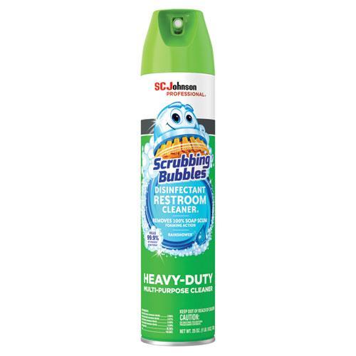 SC Johnson Professional Scrubbing Bubbles Foaming Disinfectant Restroom Cleaner 25oz Aerosol Can 12/case 682264SCJ/SJN-313358