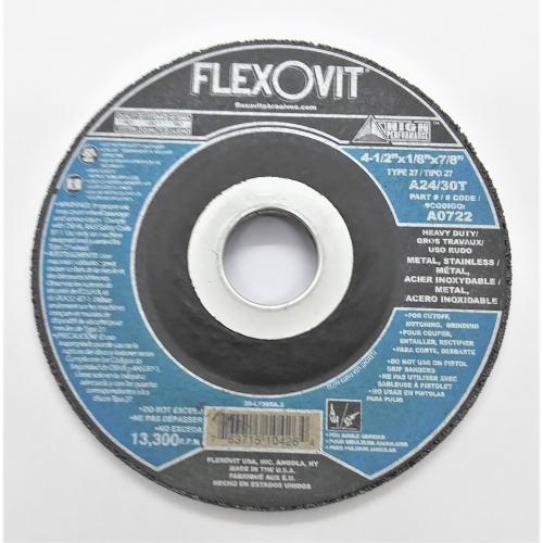 Flexovit 4-1/2in x 1/8in x 7/8in Cutoff Wheel A0722