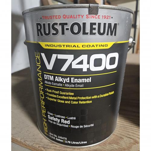 Rust-Oleum 245478 Gallon Federal Safety Red High Performance Series 7800 - Old 3464