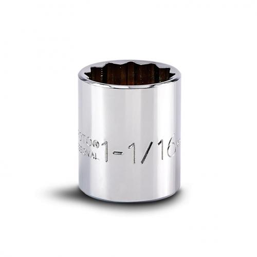 Proto 1-1/16in Shallow Socket 12-Point 1/2in Drive J5434