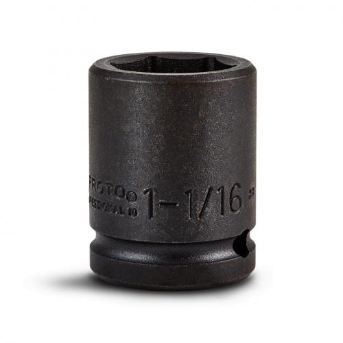 Proto 1-1/16in Shallow Impact Socket 6-Point 3/4in Drive J07517
