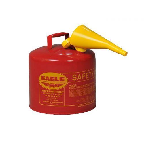 Eagle Type 1 5 Gallon Red Safety Can with F-15 Funnel 258-UI50FS 
