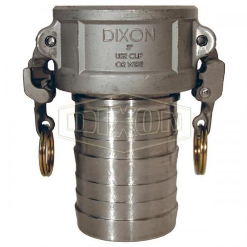 Dixon 1in Female Cam and Groove Fitting x Barb 316SS RC100EZCR