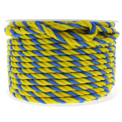 3/4in Polypro Rope Yellow with Blue