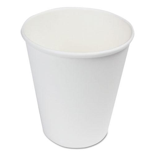 Boardwalk BWKWHT8HCUP Paper Hot Cup 8oz 20 Cups/Sleeve, 50 Sleeves/Box White (Alternate FSHC8WD)