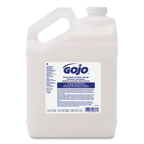 Gojo Premium Lotion Soap Waterfall Scent, 1 Gallon Pour Bottle - 4 Bottles/Case 1860-04 (Replaces 1887-04)
