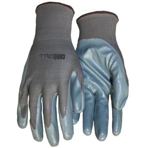 Ultra-Thin Light Gray Nitrile Palm Coated Nylon-Knit Glove - Large I13KNIGNPD 