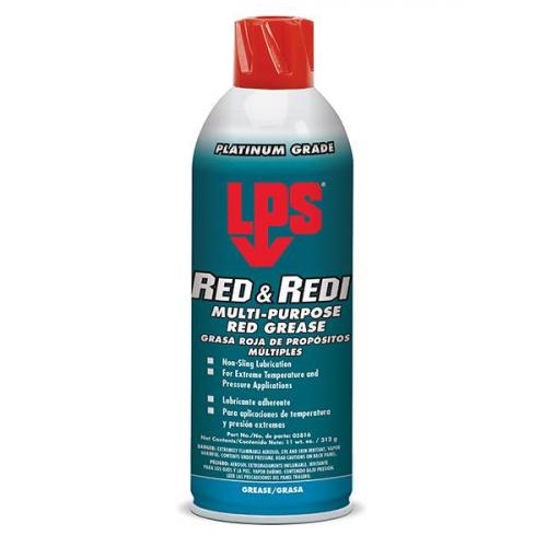 LPS Red & Redi Multi-Purpose Red Grease 11oz 428-05816