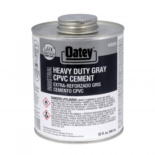 Oatey PVC/CPVC Heavy Duty Industrial Cement Quart 30329