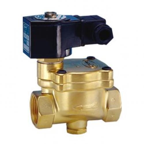 Jefferson 1-1/2in NPT 2 Way Normally Closed Brass Solenoid Valve 24V DC with PTFE Seats (356 deg F) - 1342BT12T