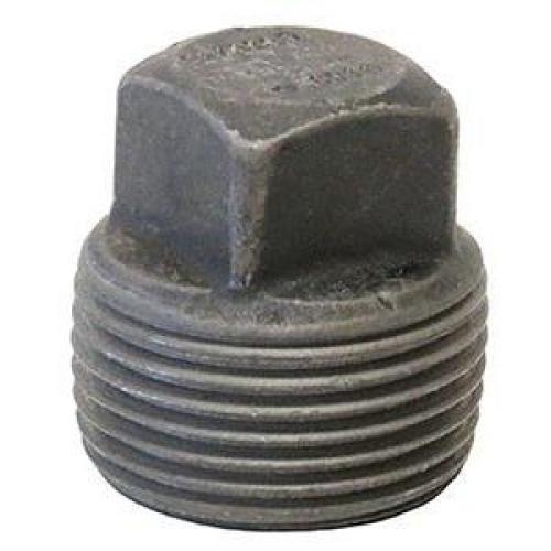 1/4in Forged Steel Threaded Square Head Pipe Plug