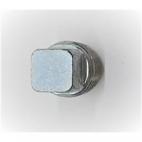 1/4in Zinc Plated Square Head Pipe Plug *