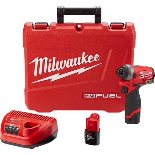 Milwaukee M12 Fuel 1/4in Impact Driver Kit 2553-22 N/A