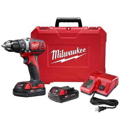Milwaukee M18 Compact 1/2in Drill Driver Kit 2606-22CT