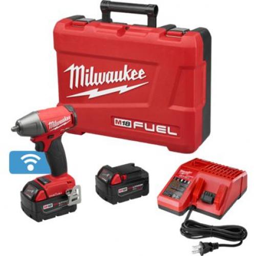 Milwaukee M18 Fuel 3/8in Compact Impact Wrench with Friction Ring with One Key Kit 2758-22 N/A