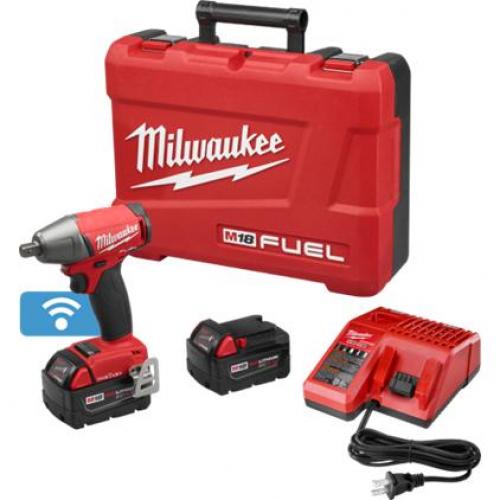 Milwaukee M18 Fuel 1/2in Compact Impact Wrench with Pin Detent with One-Key Kit 2759-22 N/A