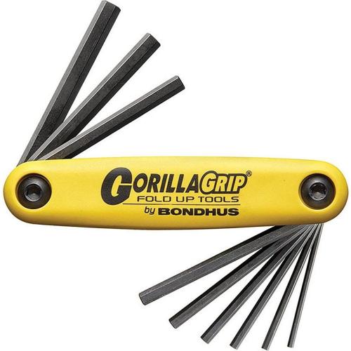 Bondhus HF9 9 Piece Folding Allen Wrench Gorilla Grip Hex End Set 5/64in-1/4in 12589