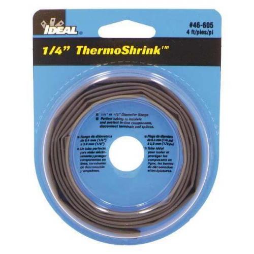 Ideal Thermo-Shrink Thin-Wall Heat Shrink Disk 4ft Length 1/4in ID 5/Box 46-605