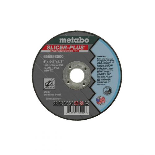 Metabo Slicer Plus 6in x .045in x 7/8in Type 1 A60TX 655998000