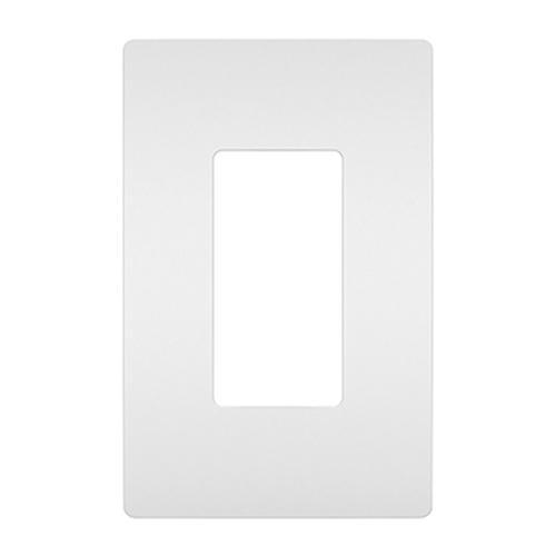 Pass and Seymour 1-Gang Decorator/GFCI Screwless Cover Plate White RWP26W