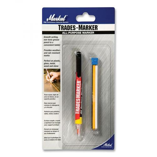 Markal Trades-Marker and Refills Yellow Mini Pack 6/Case 434-096131